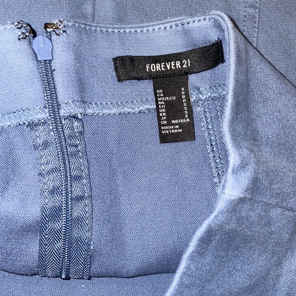 Blue denim mini skirt forever 21 - Picture 3 of 3